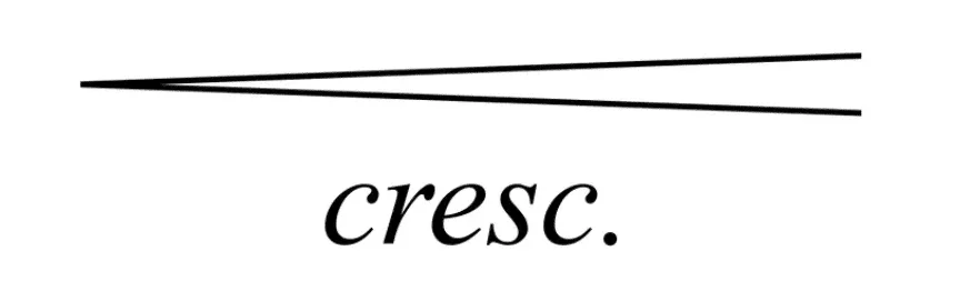 Crescendo Symbol