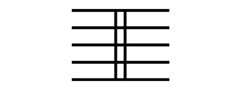 Double bar line