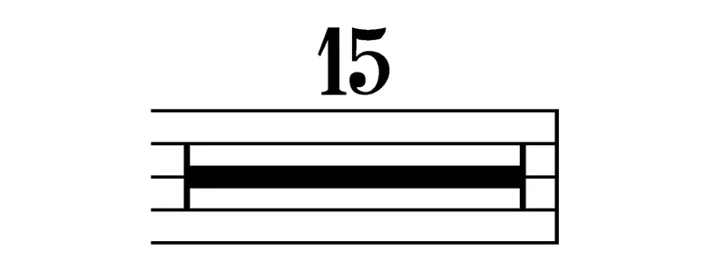 Multi-measure rest