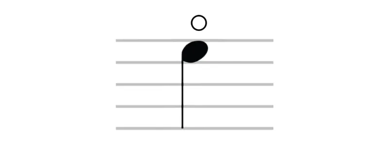 Natural harmonic or Open note piano